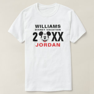 T-shirt Souris classique Mickey   Vacances en famille