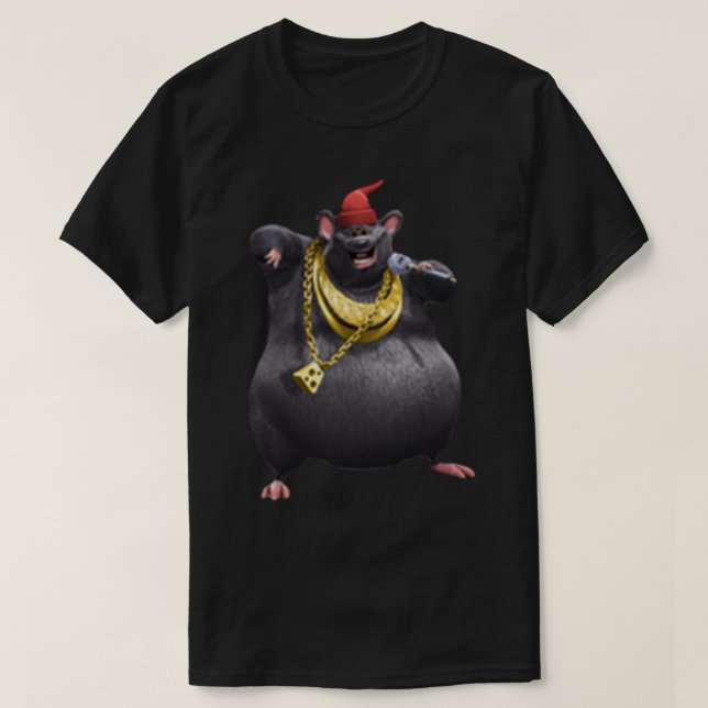 T-shirt Souris de mème au fromage Biggie (Design devant)