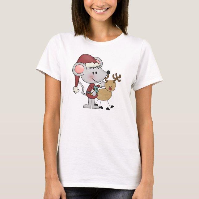 T-shirt Souris de Noël et (Devant)