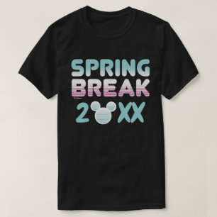 T-shirt Souris Disney Mickey   Retro Spring Break
