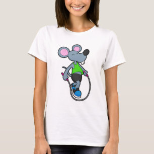 T-shirt Souris en forme avec corde