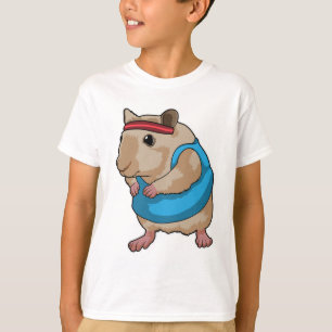 T-shirt Souris en tant que coureur avec bandeau