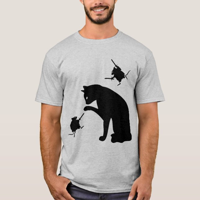 T-shirt Souris évolutionnaires contre le chat (Devant)