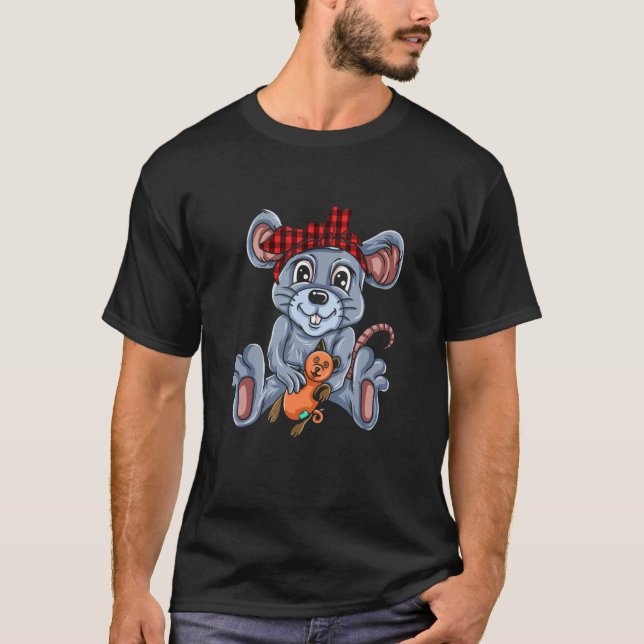 T-shirt Souris Femmes Hommes Enfants Souris Rat Petite Sou (Devant)