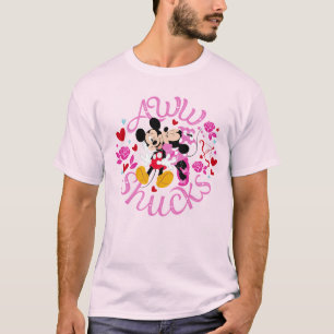 T-shirt Souris Mickey et Minnie Aww Schucks