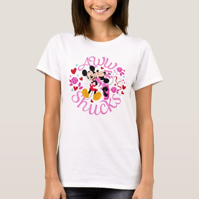 T-shirt Souris Mickey et Minnie | Aww Schucks (Devant)