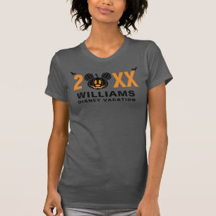 T-shirt Souris Mickey Jack-O-Lantern Vacances en famille