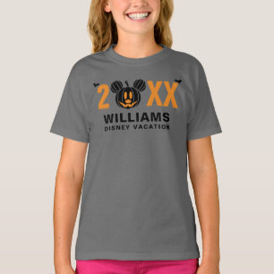 T-shirt Souris Mickey Jack-O-Lantern   Vacances en famille