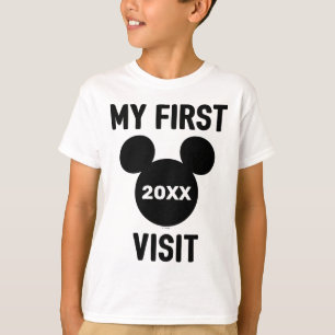 T-shirt Souris Mickey personnalisée Ma première visite