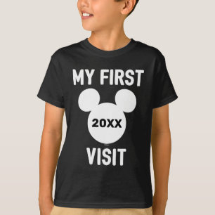 T-shirt Souris Mickey personnalisée Ma première visite T