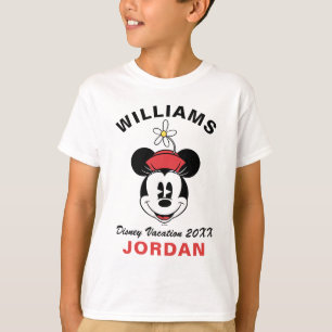 T-shirt Souris Minnie classique   Vacances en famille et a