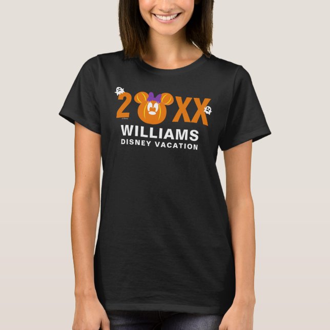 T-shirt Souris Minnie Halloween | Vacances en famille (Devant)