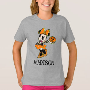 T-shirt Souris Minnie vintage Skeleton Costume