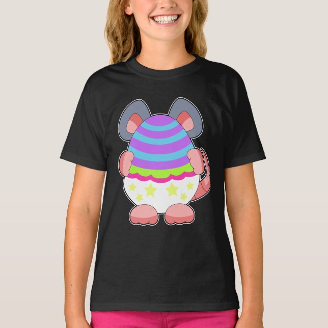 T-shirt Souris OEuf de Pâques de Pâques Cacher (Devant)