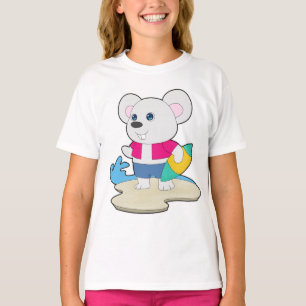 T-shirt Souris Surf été
