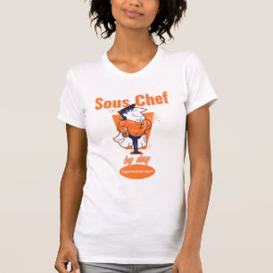 T-shirt Sous Chef de jour, Superhero de nuit