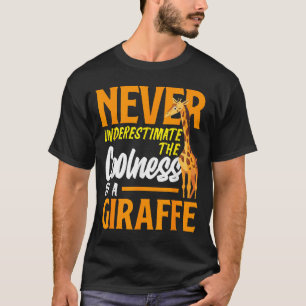 T-shirt Sous-estimer la fraîcheur d'une girafe drôle 