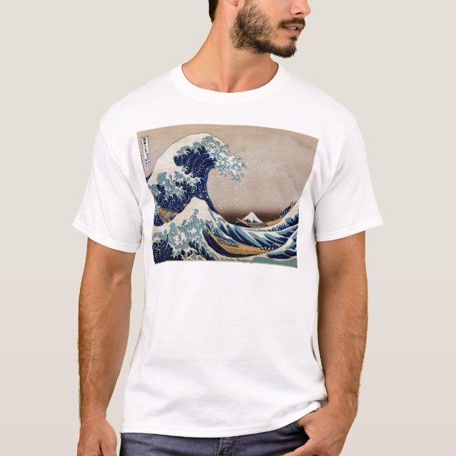 T-shirt Sous la grande vague (Devant)