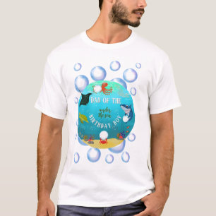 T-shirt Sous la mer Anniversaire de l'enfant papa bulles d