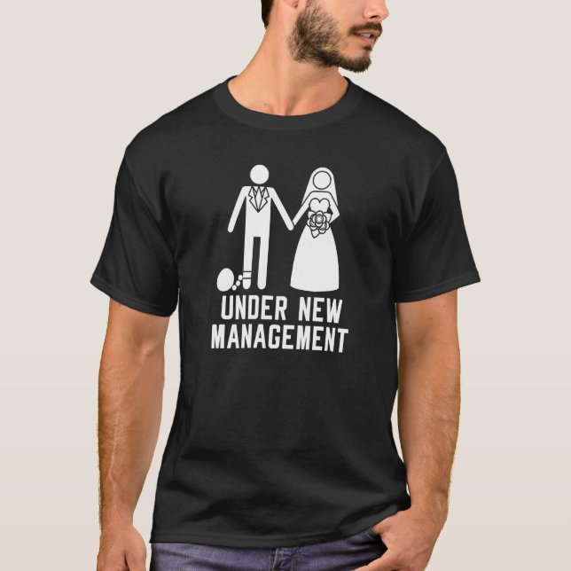 T-shirt Sous la nouvelle direction Bachelor Party Mariages (Devant)
