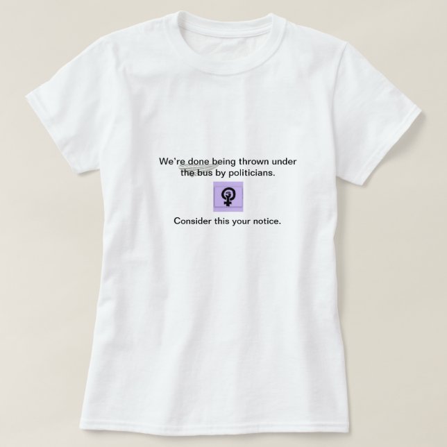 T-shirt Sous l'autobus (Design devant)