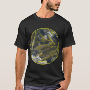 T-shirt Sous l'eau - Banc de poissons jaunes à Bonaire par