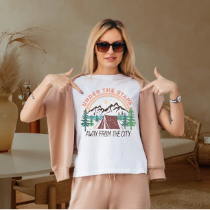 T-shirt Sous les étoiles loin de la ville