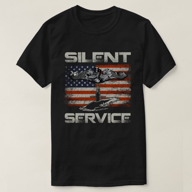 T-shirt Sous-marins américains Silent Service (Design devant)