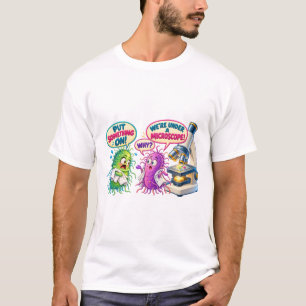 T-shirt Sous un microscope – Drôles de bactéries de microb