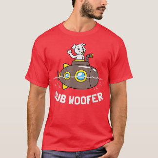 T-shirt Sous-   WooferFunny Chien Sous-marin Plaisanterie 