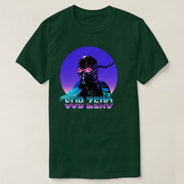 T-shirt Sous zéro rétro (Design devant)