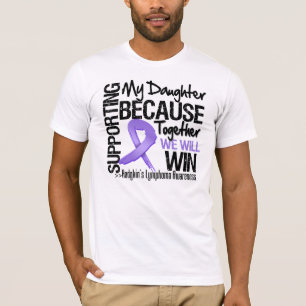 T-shirt Soutenant ma fille - le Lymphoma.png de Hodgkin
