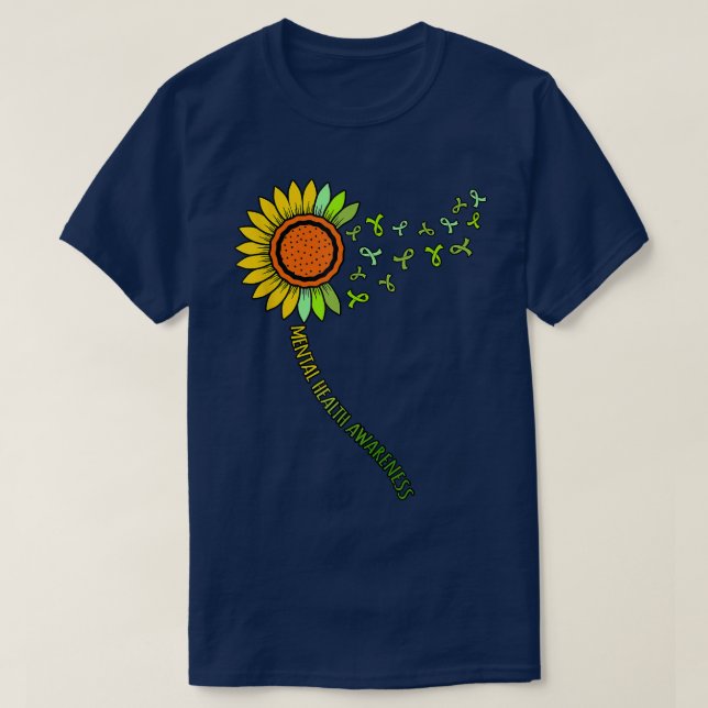 T-shirt Soutenante de sensibilisation à la santé mentale d (Design devant)