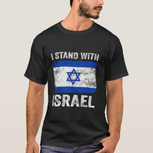 T-shirt Soutenez Israël Je Me Trouve Avec Israël Drapeau I