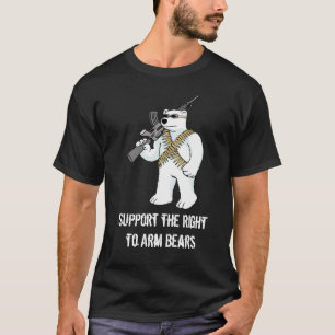 T-shirt Soutenez la droite d'armer des ours