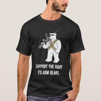 T-shirt Soutenez la droite d'armer des ours