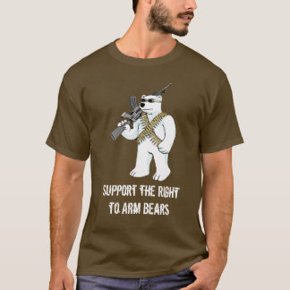 T-shirt Soutenez la droite d'armer des ours - customisés