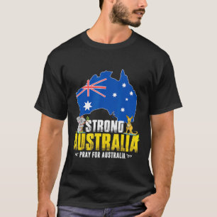 T-shirt Soutenez l'Australie Sauvons fermement Koala Kanga