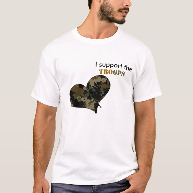 T-shirt soutenez les troupes (Devant)