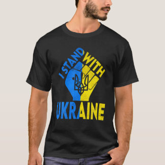 T-shirt Soutenez L'Ukraine Je Prends Position Avec L'Ukrai