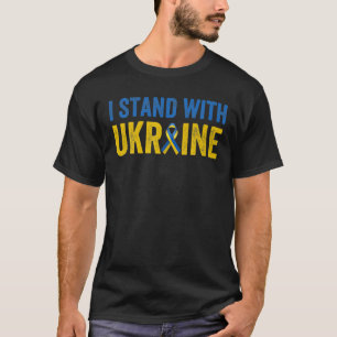 T-shirt Soutenez l'Ukraine Je prends position avec l'Ukrai