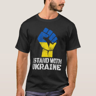 T-shirt Soutenez L'Ukraine Je Prends Position Avec L'Ukrai