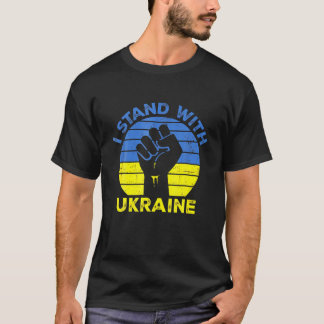T-shirt Soutenez L'Ukraine Je Prends Position Avec L'Ukrai