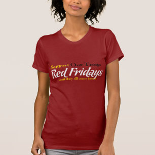 T-shirt Soutenez notre pièce en t de troupes avec le jaun