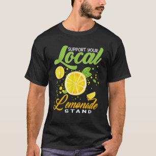 T-shirt Soutenez vos enfants d'été de l'équipage local de 