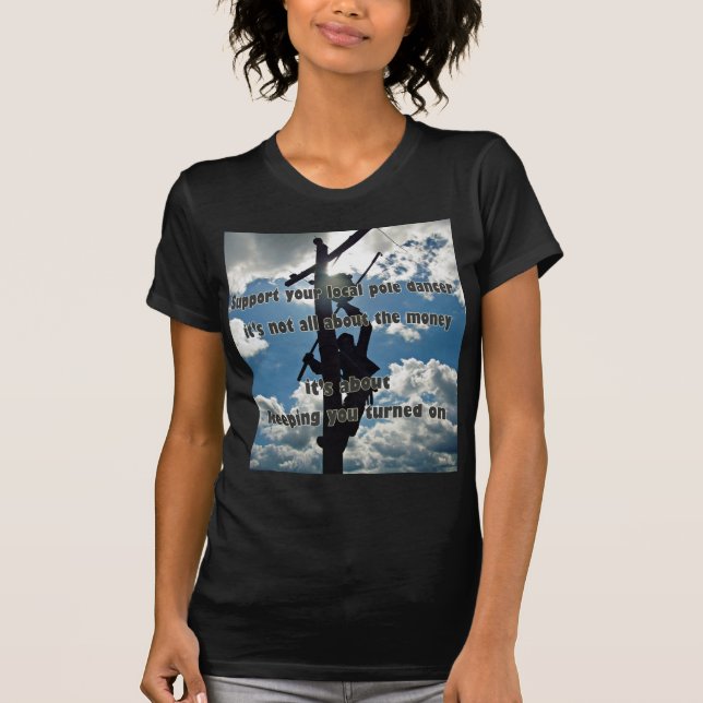 T-shirt Soutenez votre Lineman (Devant)