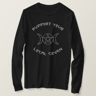 T-shirt Soutenez votre Sweatshirt noir de sorcières à four