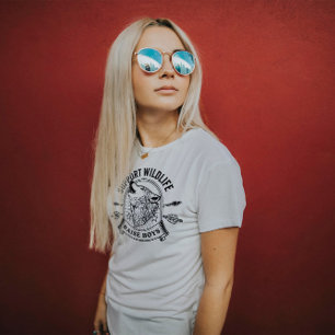 T-shirt Soutenez Wildlife Raise Boys Mama Funny