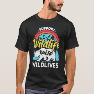 T-shirt Soutenir la faune élever les garçons enfants sauva