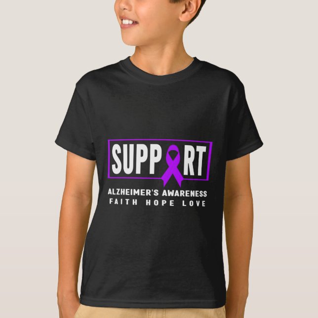 T-shirt Soutenir le guerrier d’Alzheimer Awar d’Alzheimer (Devant)